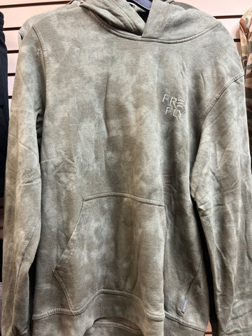 Free Fly Men's Embroidered Logo Fleece Hoodie