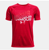 Under Armour Boys' UA Tech™ Wordmark Logo Short Sleeve