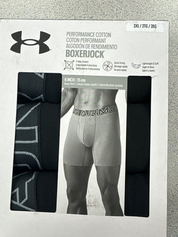 Under Armour Performance Cotton Men's 6" 3-Pack Boxerjock®