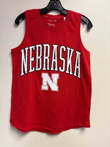 Press Box  Nebraska "Nelson" - Crew-Neck Hi Lo Slub Tank